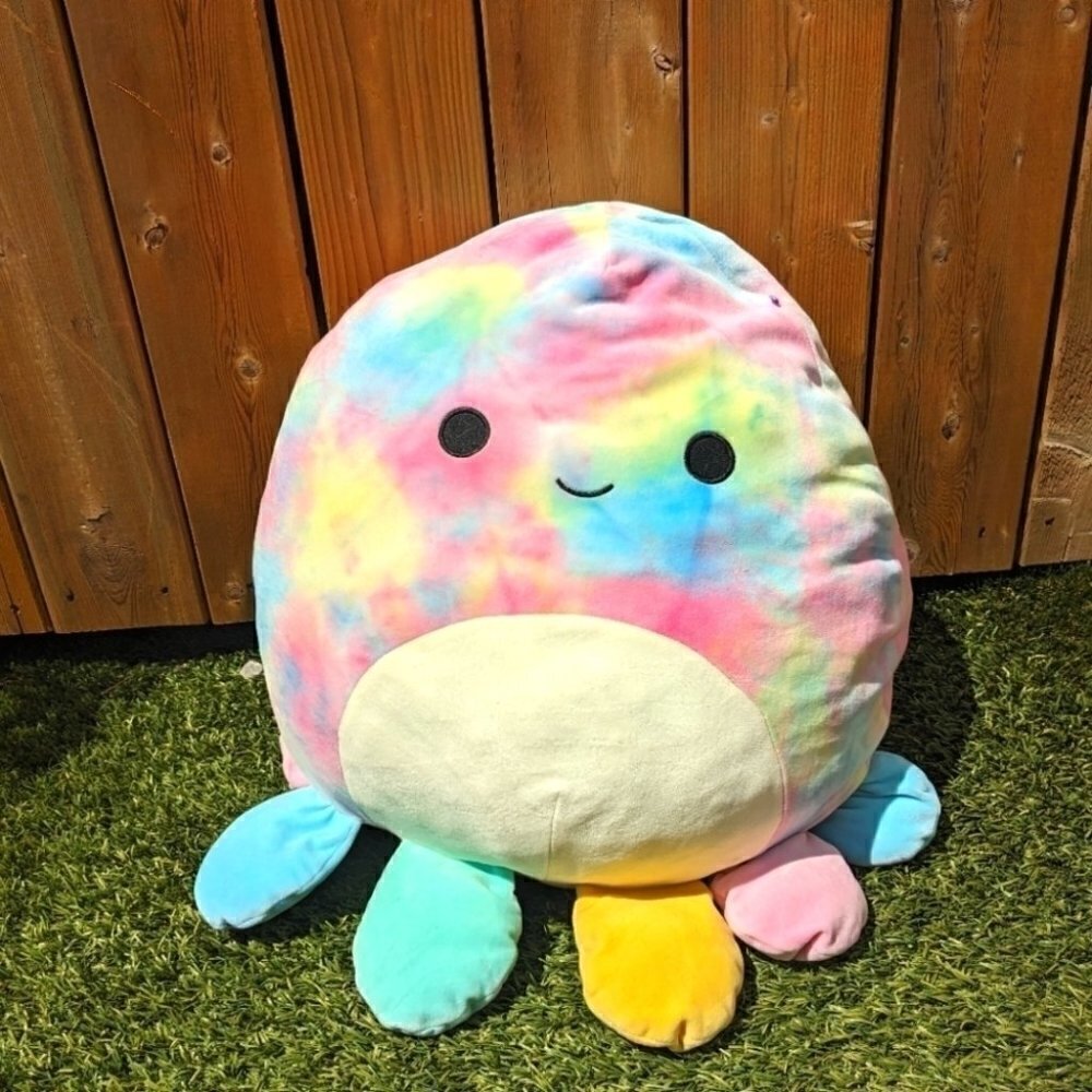 Tie dye Squishmallow Tie dye Octopus 16 " Kelly Toys